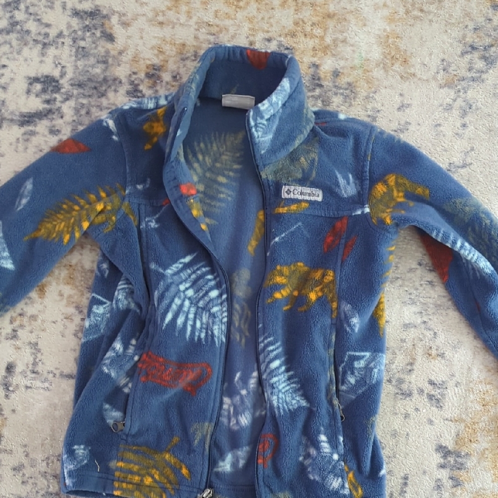Columbia Kids' Blue Patterned Fleece Jacket